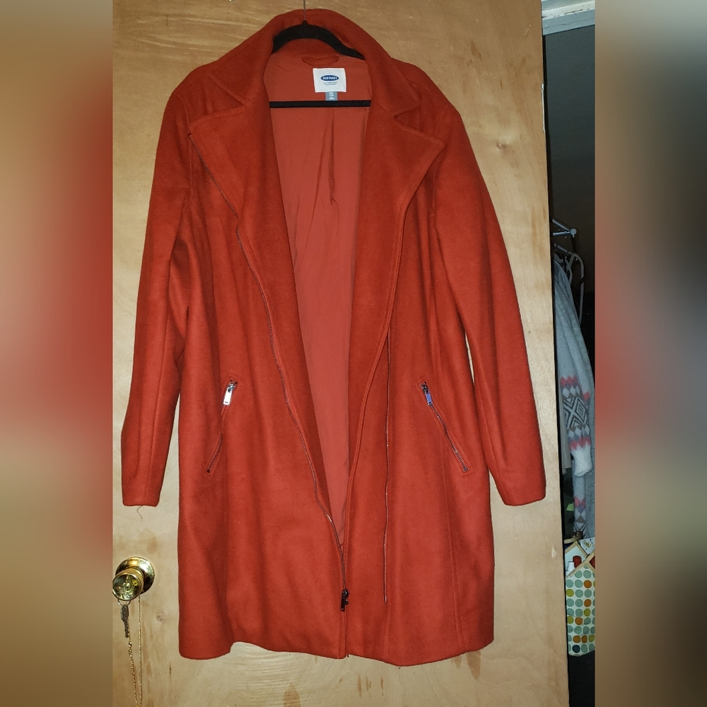OLD NAVY NEW OVERCOAT XXL TALL      RED